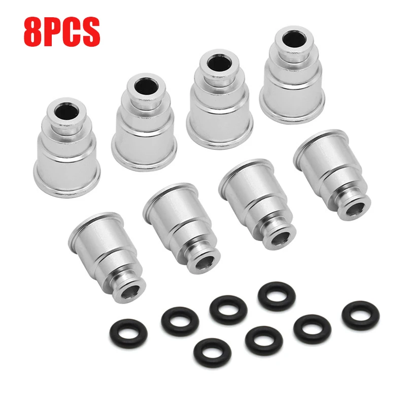 8PCS Fuel Injector Adapter Spacer Short for LS2 TO LS1 Intake or LS3 To Truck Intake injector extender adapter Hat  Car Top Cap