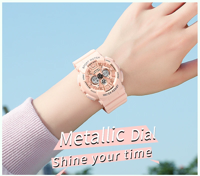 Women's LED Digital Sports Watch description 20