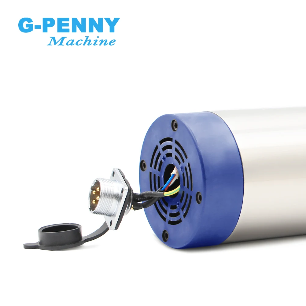 G-Penny 1.5kw ER11 Air Cooled Spindle D=80mm 4 pcs Bearings 24000rpm Air Cooling Spindle Accuracy 0.01mm Wood Aluminum Working