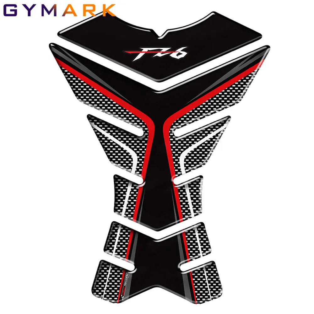 For YAMAHA FZ6 FZ6N Motorcycle Accessories 3D Carbon Fiber Fuel Tank Pad Protection Sticker Fuel Tank Decal