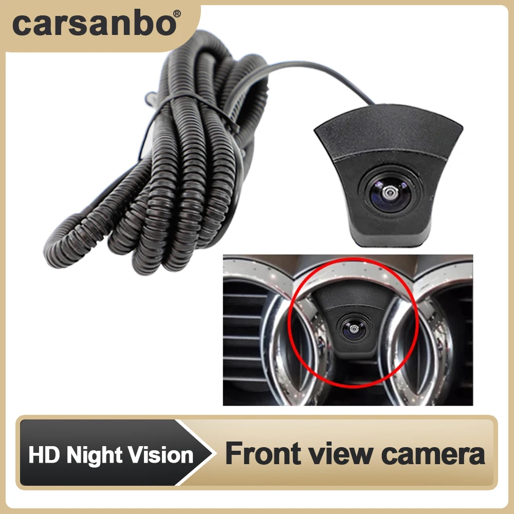 Universal Vehicle Forward Logo Camera Parking System for A1 A3 A4 A5 A6 A7 Q3 Q5 Q7 NEW Front View Camera HD Night Vision