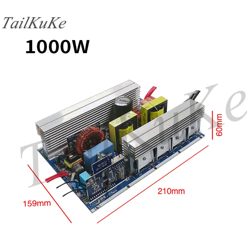 Sinusoidale pura Inverter a Onda 300 500 1000 1500 2000W12V a 220V Circuito di Metallo Nudo Scheda Madre