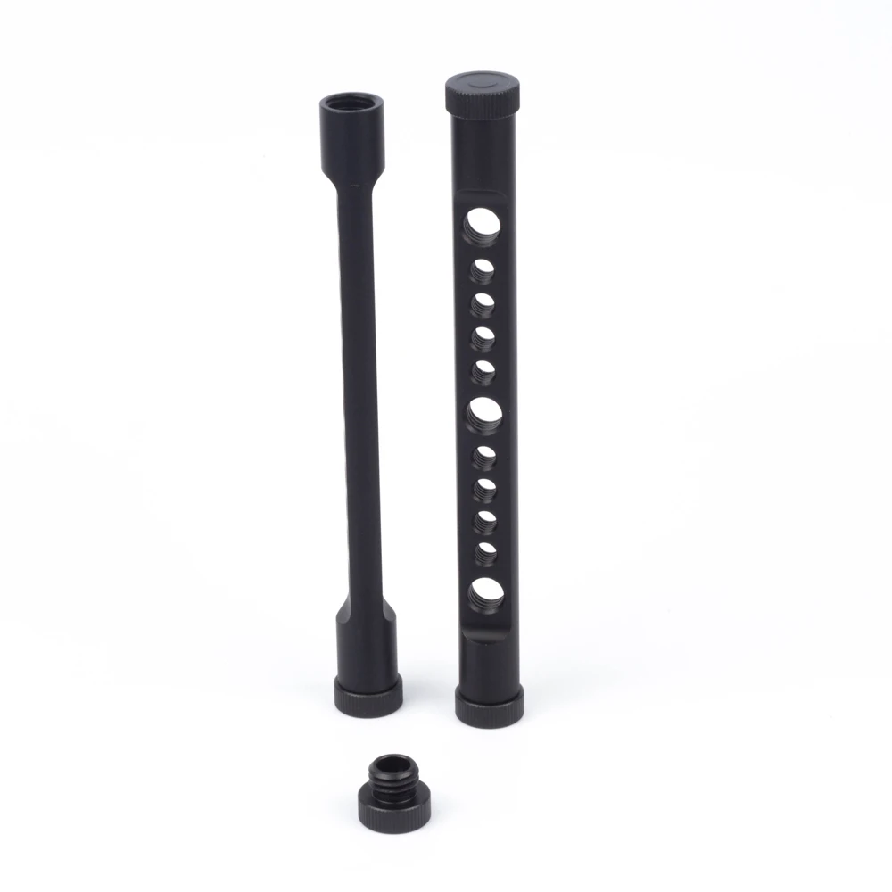 Alu-varilla de queso de Metal de 6 "de largo, palo de riel fr, sistema de soporte de varilla de riel de 15mm, cámara de película LWS, jaula de armadura, trípode de fotografía DIY