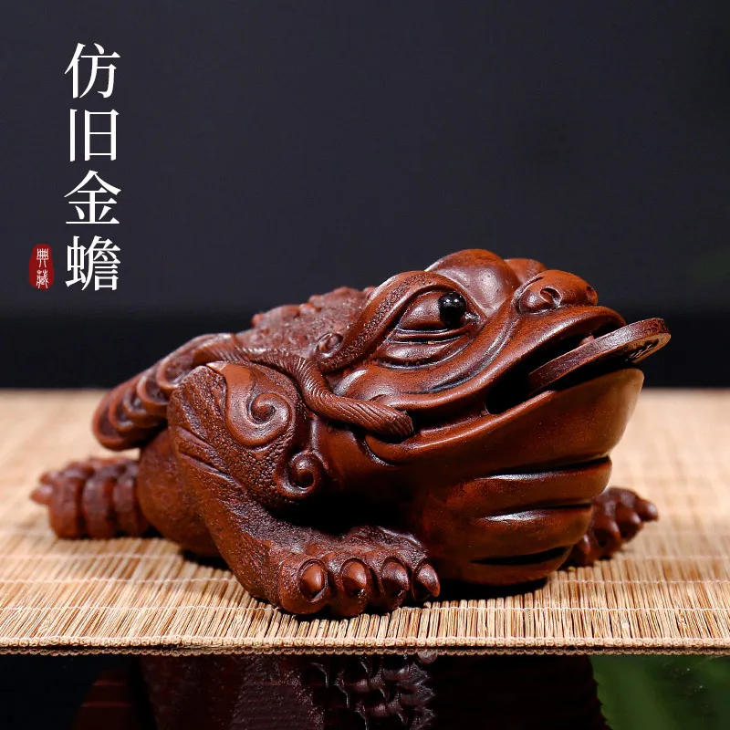 

|boutique tea furnishing articles GuYue hall yixing purple sand tea to raise toad teapot tea accessories jewellery toads