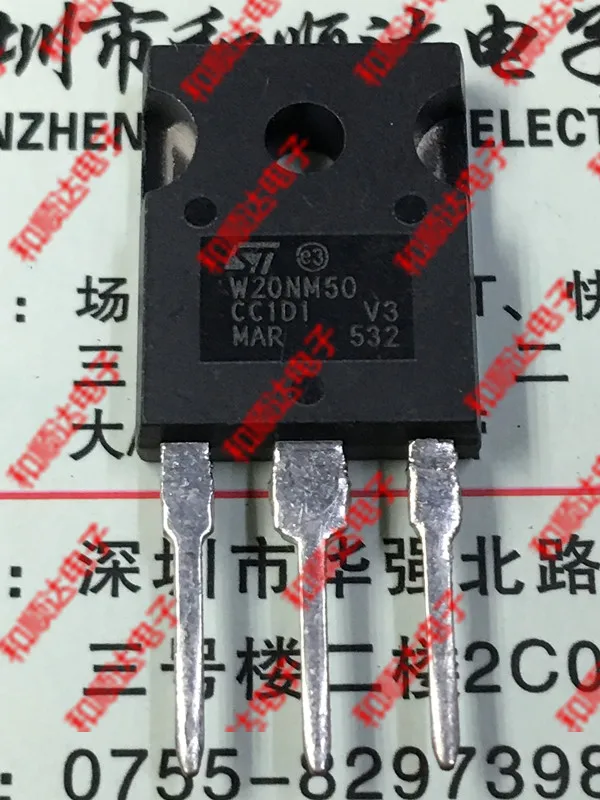 5PCS/Lot  STW20NM50   TO-247 500V 20A