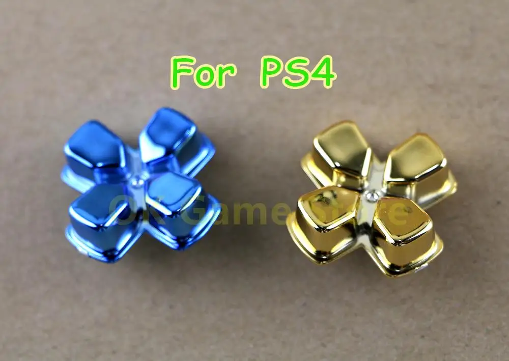 

50pcs Chrome Cross Button Action Button Cross Dpad direction Key for Playstation PS4 Dualshock4 Gamepad Repair Replacement