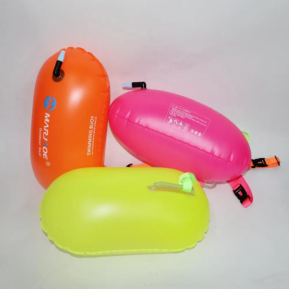 PVC swimming safety buoy towed anti-drowning drifting ball inflatable buoy bag