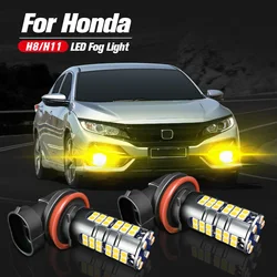 2pcs LED Fog Light Blub H11 H8 Lamp For Honda Accord Civic CRV Odyssey Pilot Ridgeline Fit Jazz CR-Z HR-V City Stream Inspire