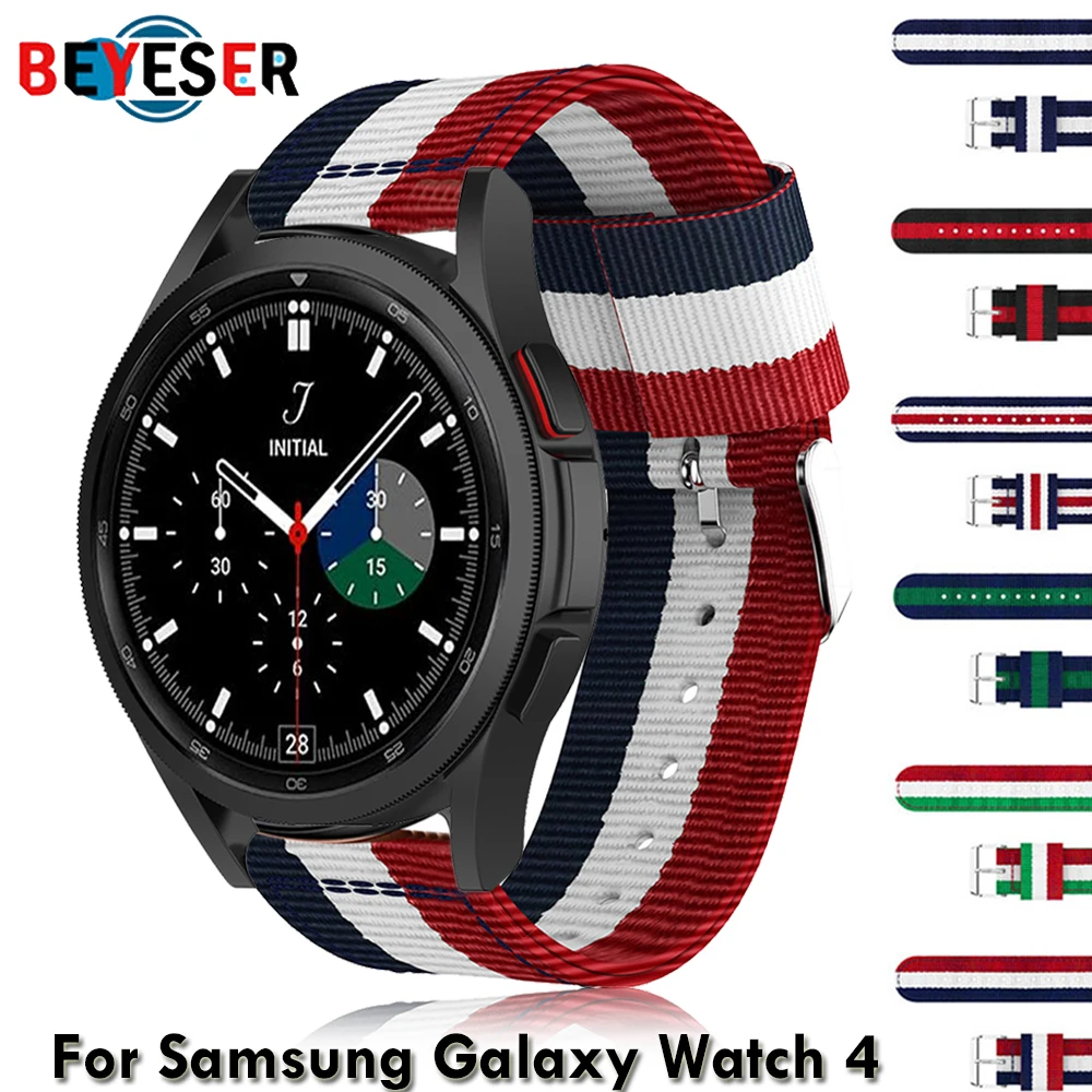 Nylon Strap for Samsung Galaxy Watch 4 Classic Bracelet Classic Fabric band For Galaxy Watch4 Smartwatch Replaceable Watchband