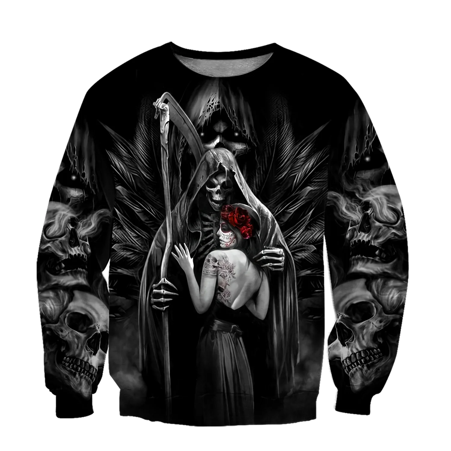 Death Skull Tattoo 3D All Over Printed Fashion Hoodies Men Hooded Sweatshirt Unisex Zip Pullover Casual Jacket Tracksuit DW0238