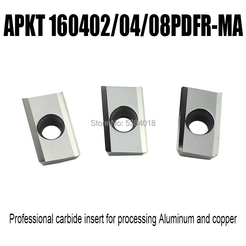 APKT1604 PEFR MA apkt1604 02 04 08 Turning Tool Carbide Insert Lathe CNC Milling Blade Cutter for Aluminum Copper Metal Alloy