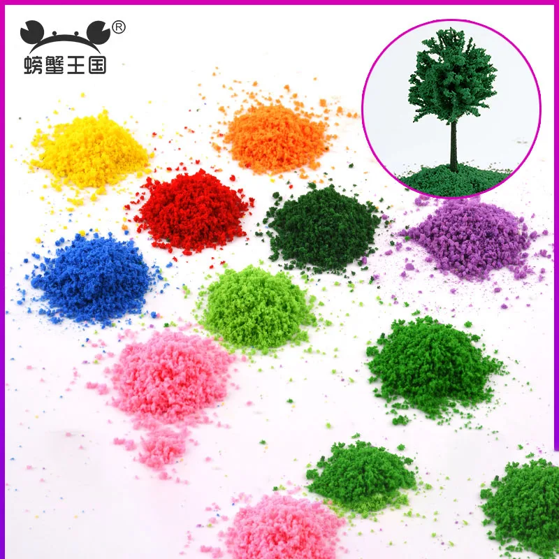 

30g Artificial Tree Powder for Bushes Model Sponge Cluster Grass Shrub Tufted Plant Micro Terrain Landscape Diorama Scenery