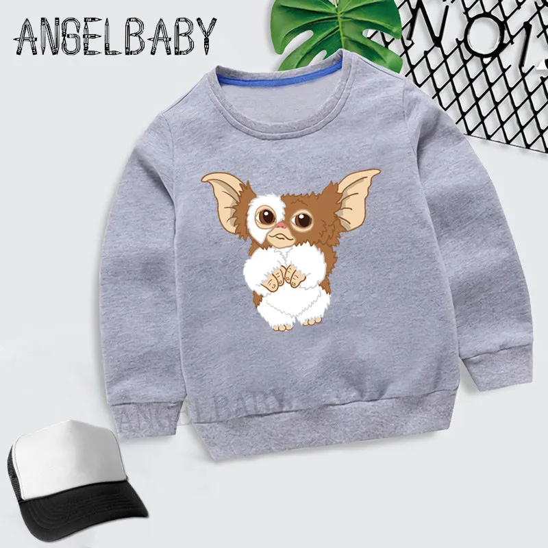 Boys Girls Sweatshirt Kids Gremlins Gizmo Cartoon Cartoon Hoodies Children Autumn Tops Baby Cotton Clothes,KYT5170