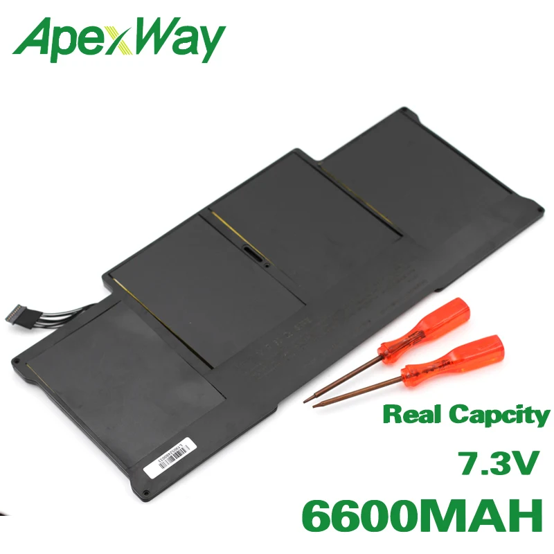 ApexWay 7.3V 6600mAh Laptop battery for APPLE MacBook Air 13