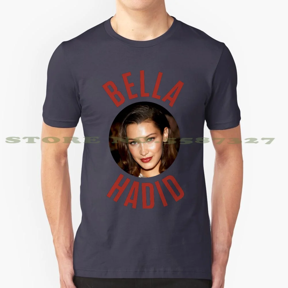 Bella Hadid 100% Cotton T-Shirt Bella Hadid Supermodel Instagram Gigi Sexy Model