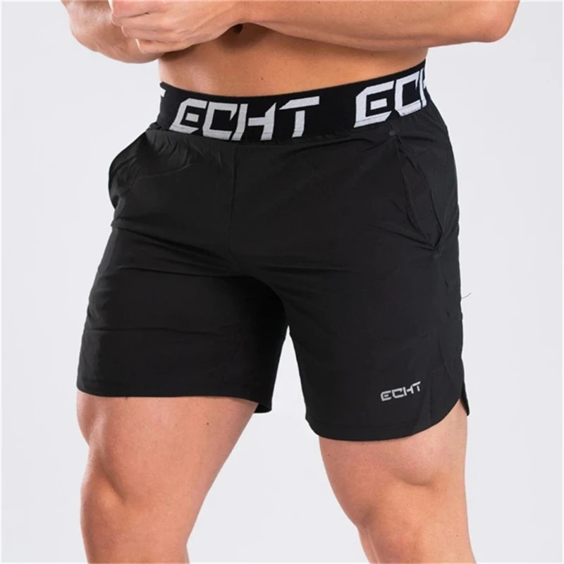 Summer Mens Gym Fitness Shorts Run Jogging Sports Loose Cool Breathable Quick Dry Bodybuilding Sportswear Male Short Pants