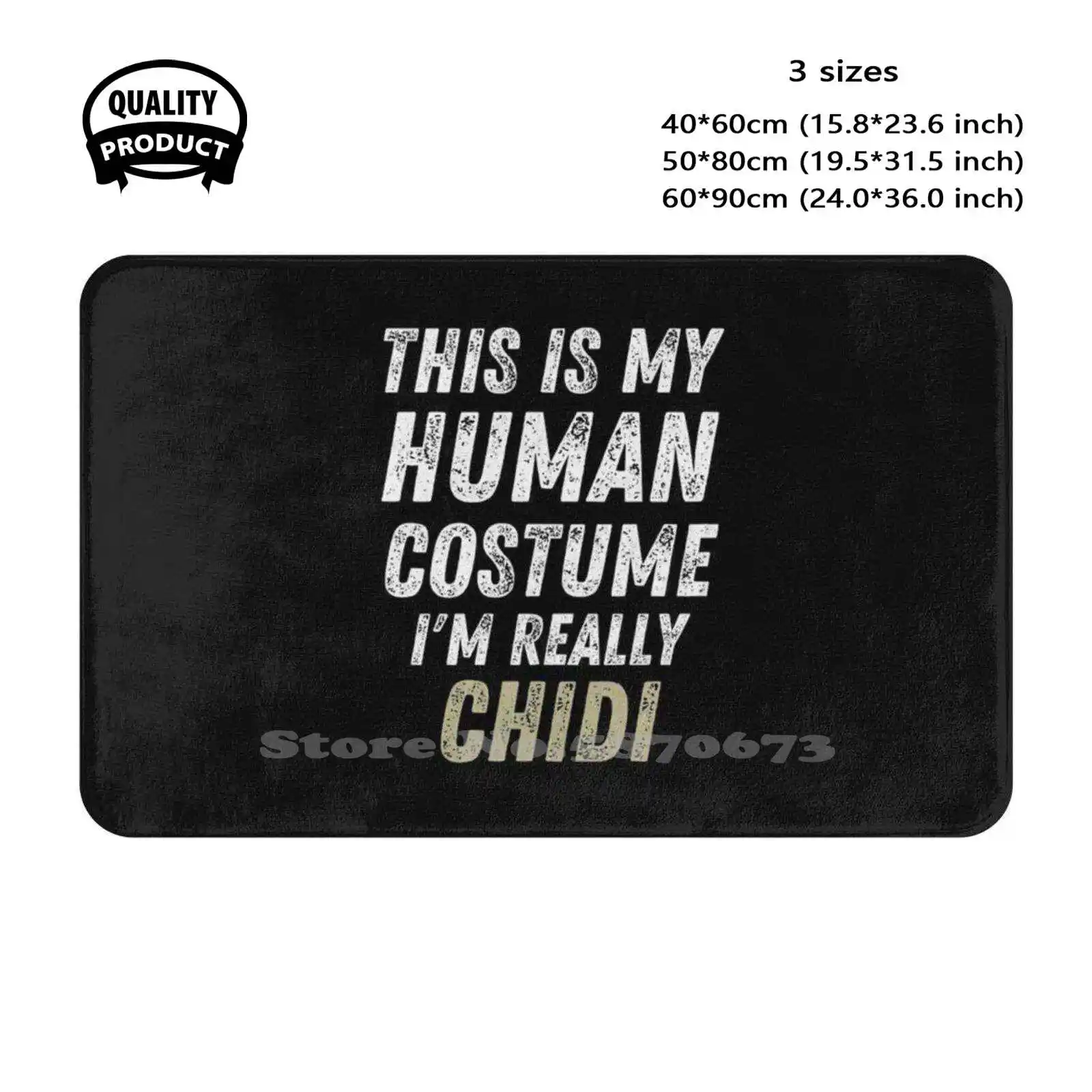 This Is My Human Costume I'M Really Chidi Soft Cushion Home Carpet Door Mat Car Rug Chidi Costume The Good Place Halloween