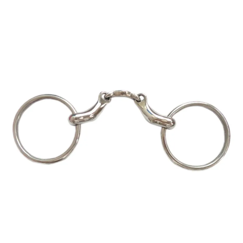 Horse Bit Stainless Steel Ring Snaffle Bit Special Mouth Horse Product 5 Inches