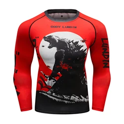 MMA Rashguard bjj Jiu jitsu T Camicette Gli Uomini Muay Thai t camicia Kickboxing Camicette Traspirante Boxe Fighting MMA Abbigliamento Boxe jersey