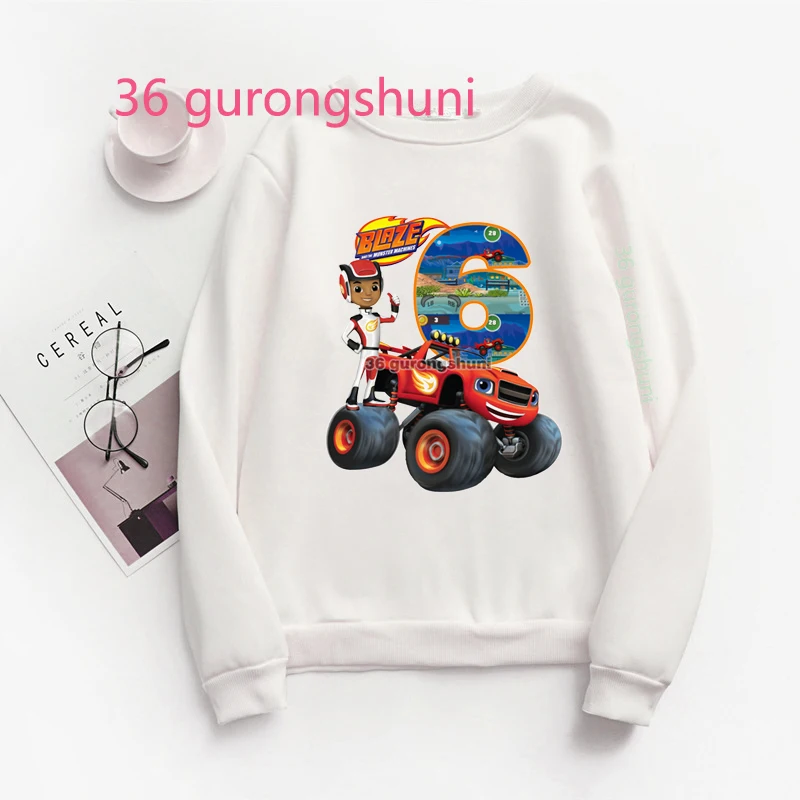 Children Baby Boy Hoodies Kids Clothes girl Boys Clothing Girls Sweatshirts Blaze And The Monster Machines Anime Winter Hoodie