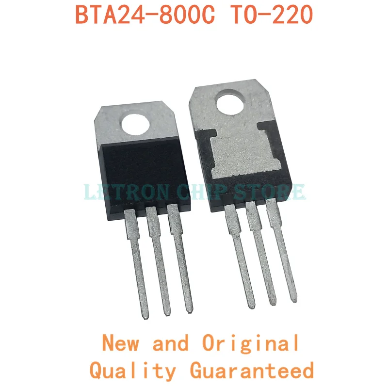 10 peças-BTA24-800B ic novo e original to220 bta24 800b 800c