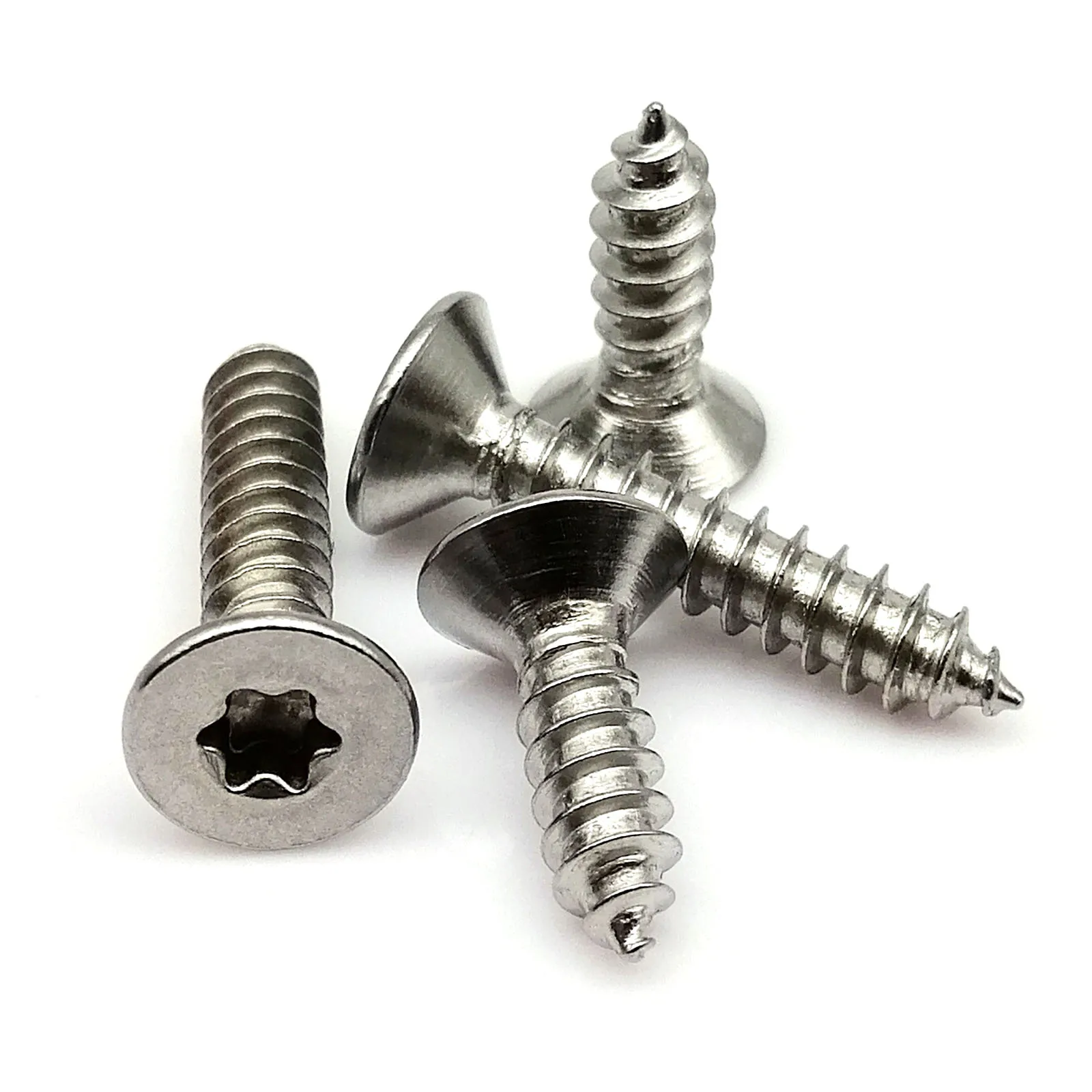 M2 M2,3 M2,6 M3 M4 M5 M6 304 A2 Edelstahl Sechs Lappen Torx Flachsenkkopf Anti-Diebstahl-Sicherheits selbstschneidende Holzschraube – Detail 4