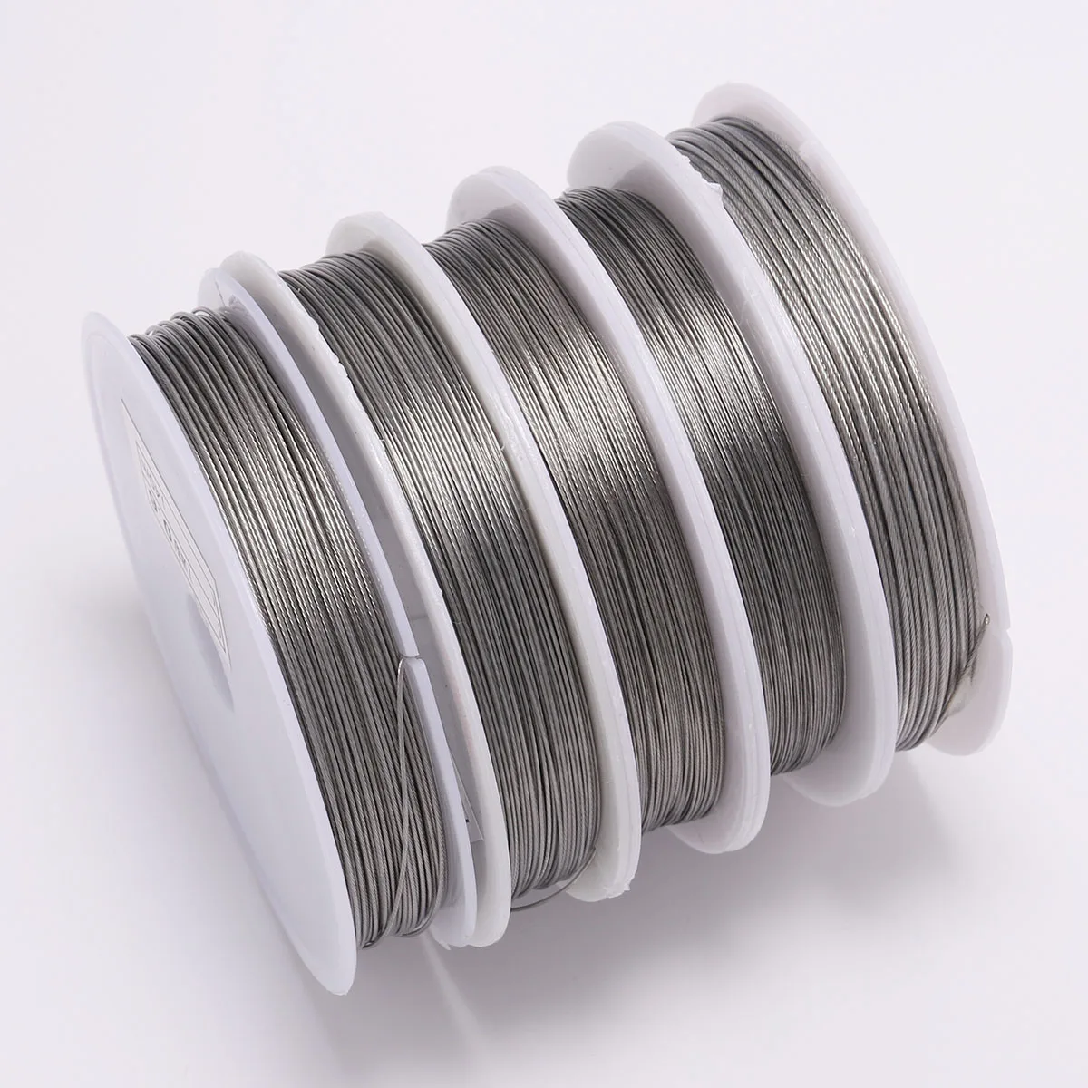 1 Roll/lots 0.3/0.45/0.5/0.6mm Tough Stainless steel Tiger Tail Beading Wire Fit Bracelet Necklace For Jewelry Making Finding