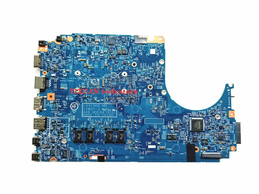 LV315KB MB 17807-3 448.0DC04.0031 Motherboard For Lenovo V330-15IKB Laptop Motherboard I5-7200U with video card 100% test intact