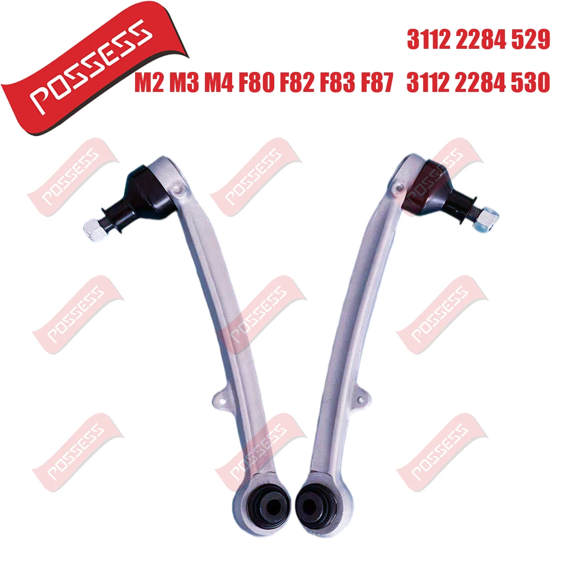 

A Pair Front Lower Straight Control Arm For BMW M2 M3 M4 F80 F82 F83 F87 2014-/,OE 31122284529 31122284530