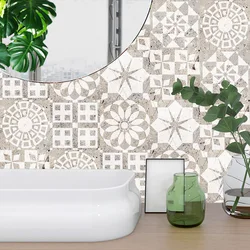 Azulejos esmerilados de mármol crema, pegatinas de pared de suelo, papel tapiz antideslizante para cocina, baño y renovación del hogar, calcomanías de pared Beige, 10 unids/set