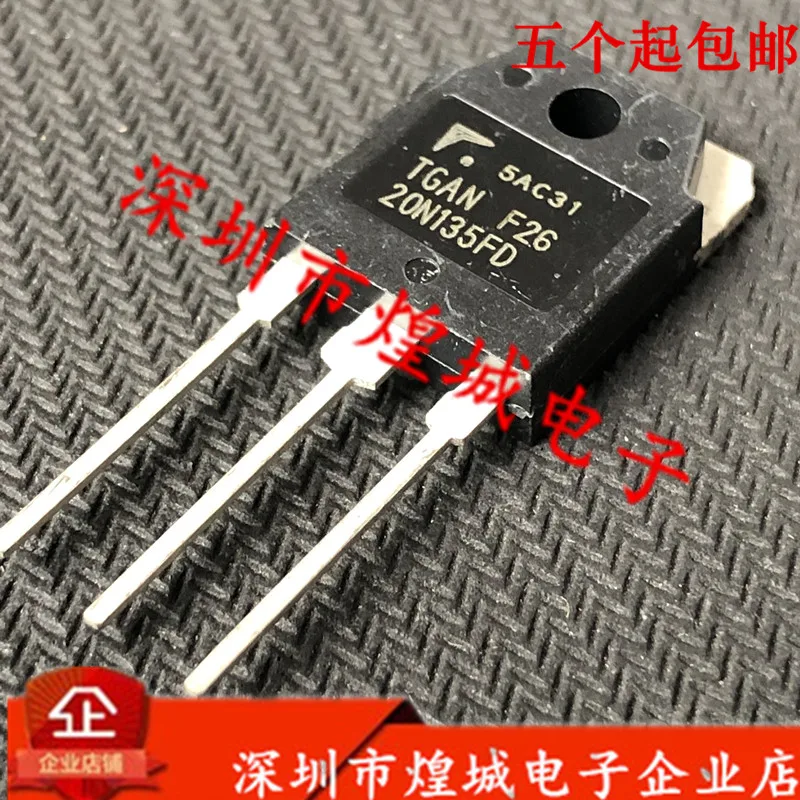 10PCS/Lot   TGAN20N135FD  TO-3P 1350V 20A