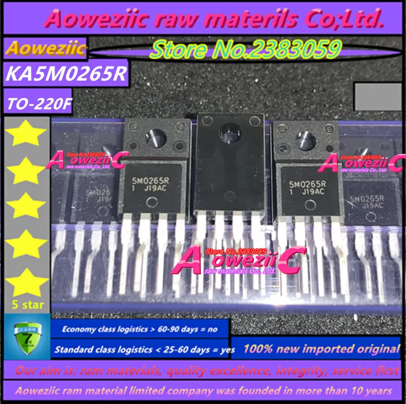 Aoweziic  2018+ 100% new imported original  KA5M0265RYDTU KA5M0265R 5M0265R TO-220F power management chip