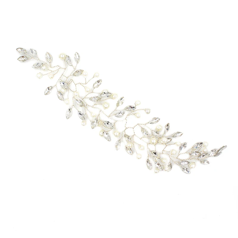 O846 Pretty Pearl Crystal Vrouwen Stijlvolle Haarband Hoofdband Luxe Mode Bruids Haarband Haar Accessoire Voor Bruiloft