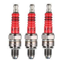 1-2-3pcs A7TC Racing 3 Electrode Spark Plug for 50cc 110cc 125cc 150cc Atv Scooter Dirt Bike Go Kart