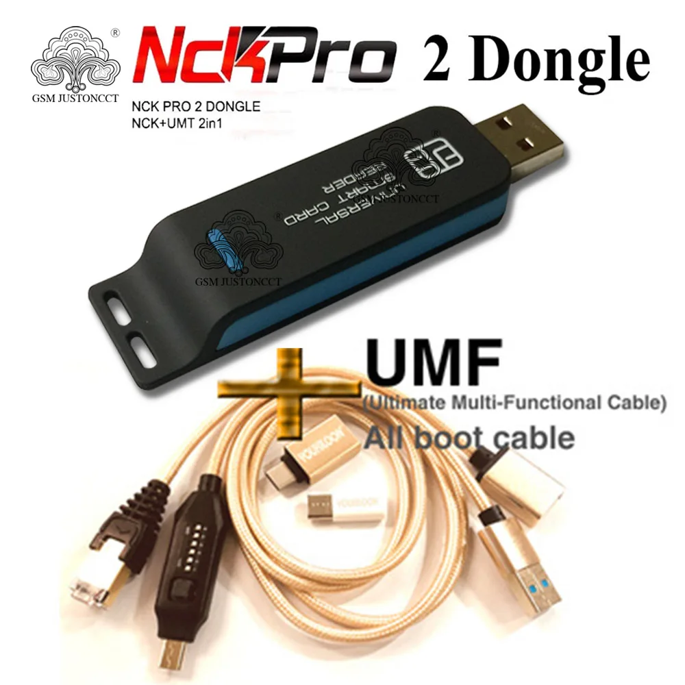 

2021 Newest Original NCK Pro Dongle NCK Pro2 Dongl +MUF ALL BOOT CABLE ( NCK DONGLE+UMT DONGLE 2 in1 ) Free Shipping