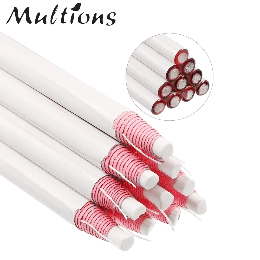 

Sewing Pencil Cut Free White Tailor's Chalk Fabric Marker Pencil Sewing Chalk for Dressmaker Craft DIY Patchwork Sewing Supplies