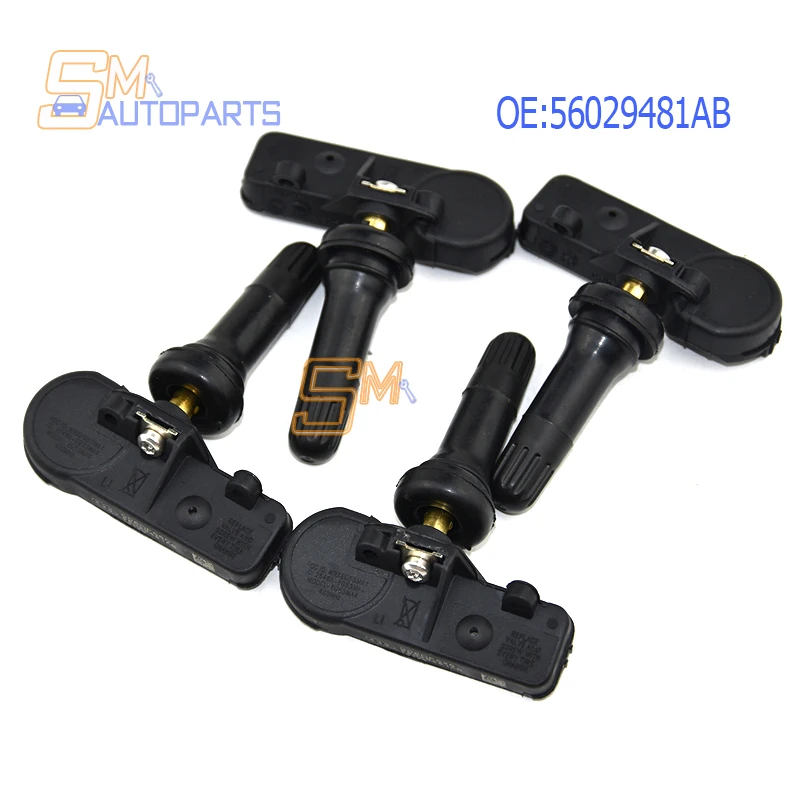 4PCS TPMS Tire Pressure Sensor 56029481AB 56029481AA 56029359AB For Dodge Ram 2009 2010 433MHz