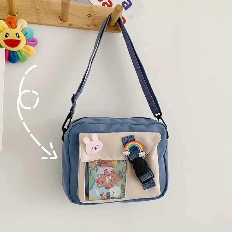 Female Canvas Bag Cartoon print Messenger Bags For Women Student Cute Girl Shoulder Bag Ladies Shopping Handbag Crossbody bag