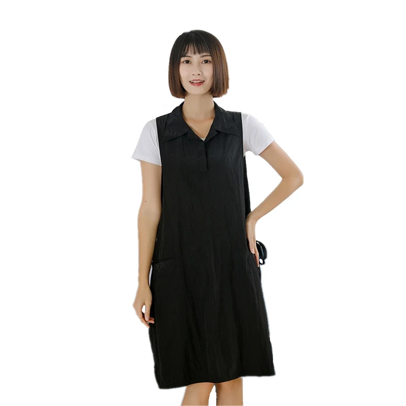 Hairdressing apron hair salon special perm dyeing oiling barber work clothes assistant apron manicure technician clothes vest image 6
