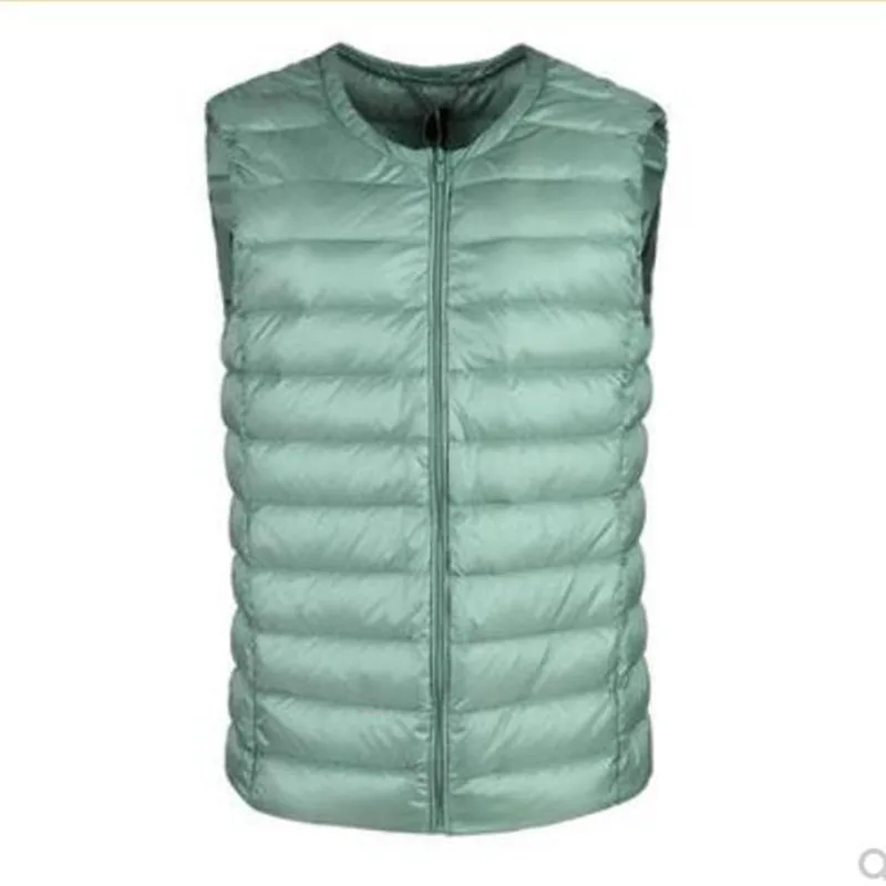 Brand 6XL 7XL Large Size Waistcoat Women's Warm Vest Ultra Light Down Vest Women Portable Sleeveless Winter Warm Liner