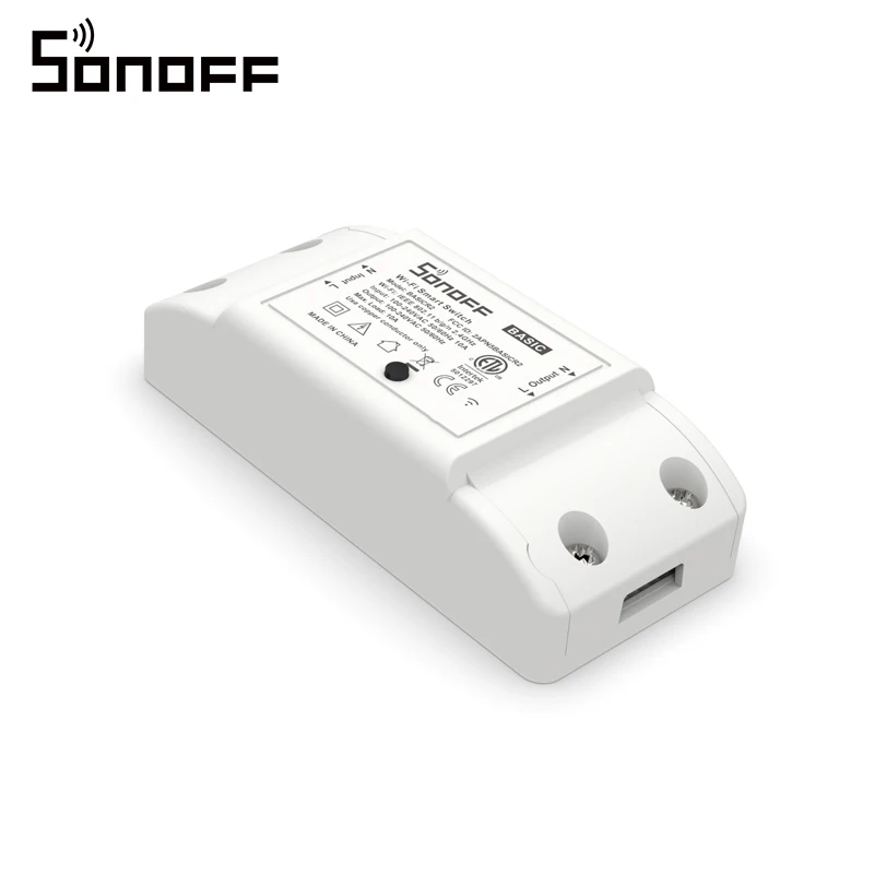 Cheap Sonoff Basic Wifi Switch Universal DIY Remote Wireless Smart Switch Domotica Wifi Light Switch Smart Home Works with Alexa