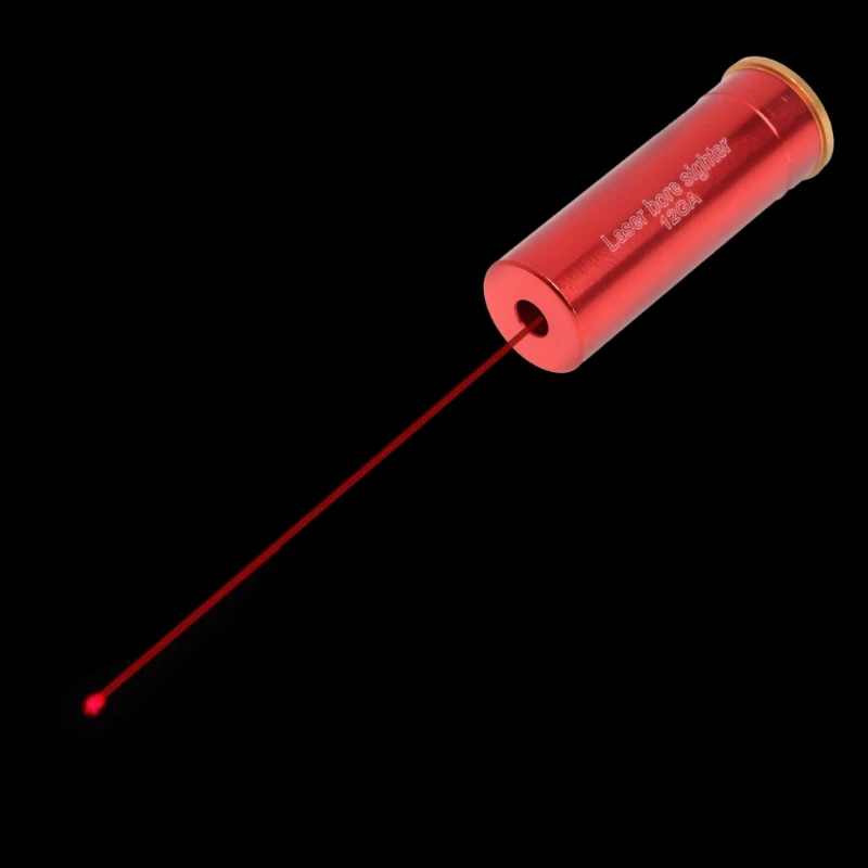 Red Laser Bore Sight 12 Gauge Barrel Cartridge Boresighter For 12GA Shotguns