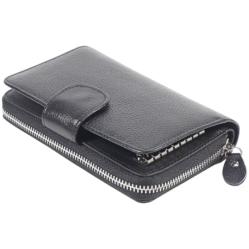 New Arrival Men Genuine Leather Bag Coin Purse Zipper Key Wallets Fashion Women Housekeeper Card Key Holders HY3131