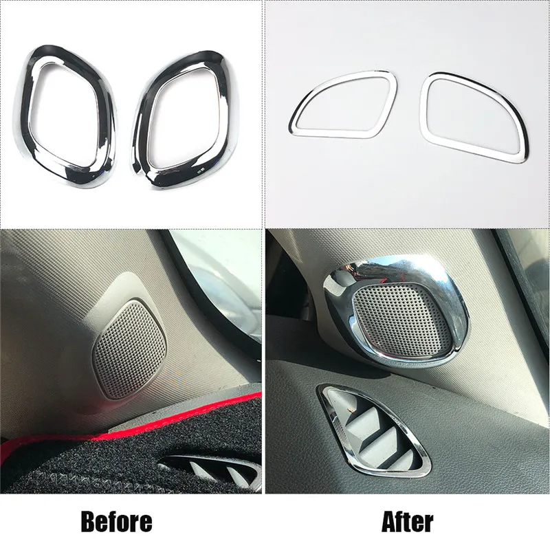 Car Speaker Ring Sound Reproducing Adornment Outlet Decoration Sticker For Chevrolet Holden Chevy Cruze 2009-2015