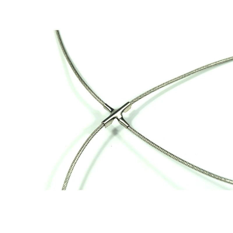 1000 pz 304ss croce clip invisibile rete antifurto fibbia incrociata rete protettiva recinzione per finestra per 2.0 3.0 4.0mm cavo metallico
