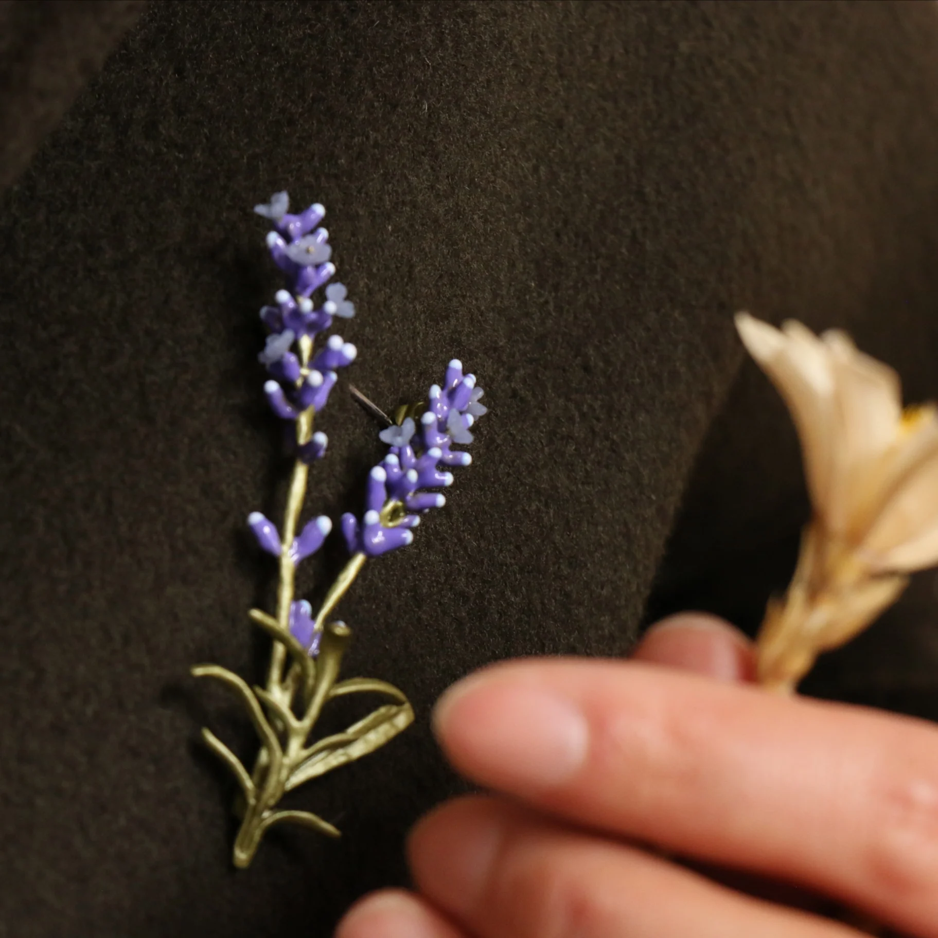 American designer new rural wind series of purple lavender brooch brooches female accessories accessories