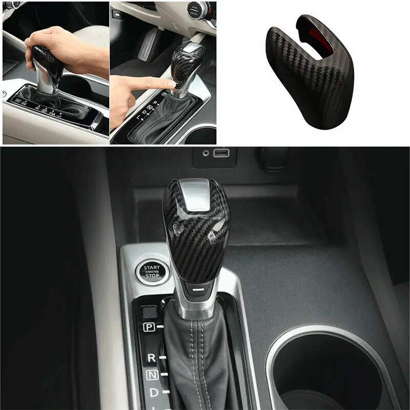 

Подходит для Nissan Altima 2019-2021 ABS углеродного волокна консоль чехол для рычага переключения передач автомобиля модификация автомобиля авто запчасти