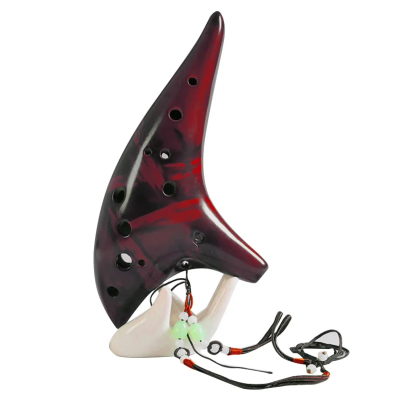 

Hot Selling 12 Holes Smoked Ocarina Submarine Style Musical Instrument Music Lover Beginner Instrument