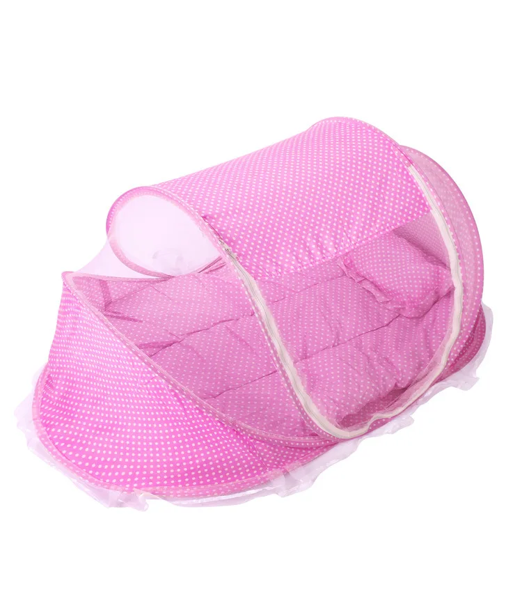 Portable Kids Bedding Comfortable Travel Bed for Baby Sealed Repellent Mosquito Net Mattress Pillow Mesh Bag Baby Tent Bed Crib