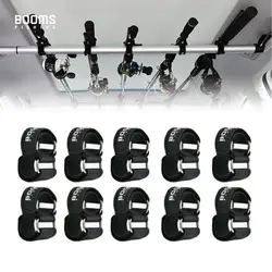 Booms Fishing RB2 Car Rod Holder 10pcs Strong Belt for Vehicle Bar Rods Rack Portable Pole Strap Fishing Tool Accessories